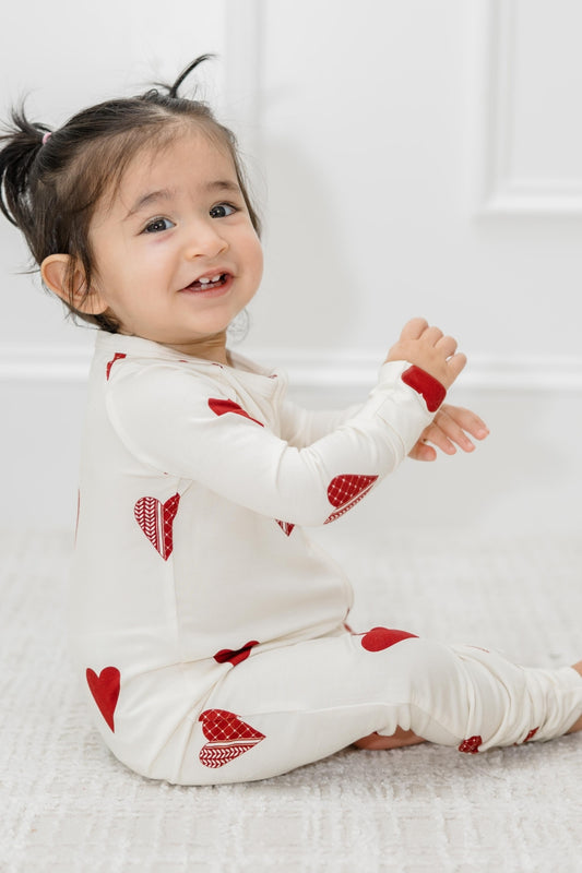 Kufiya Hearts Zip Romper