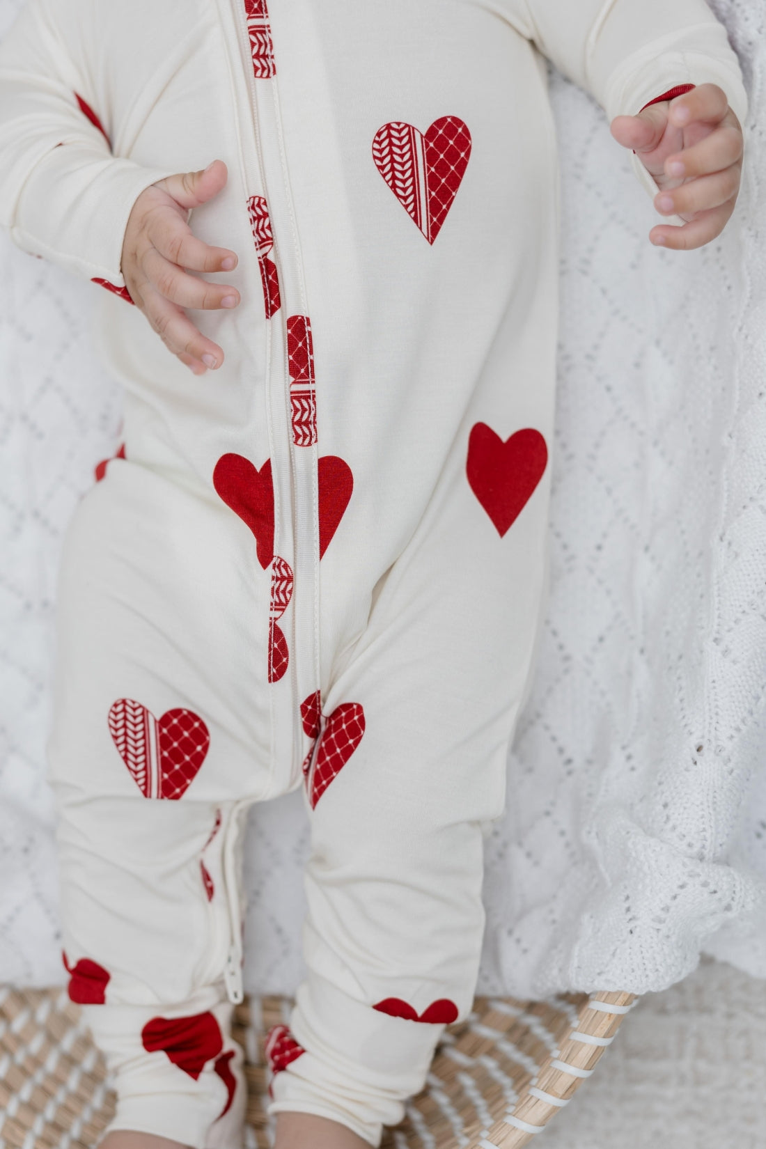 Kufiya Hearts Zip Romper