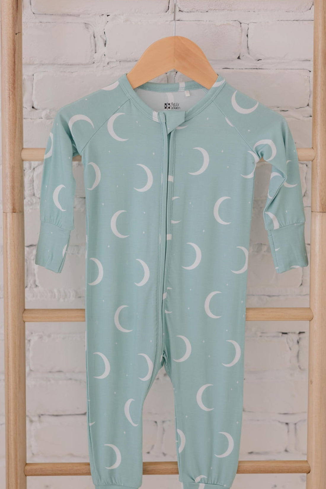 Crescent Moon Zip Romper