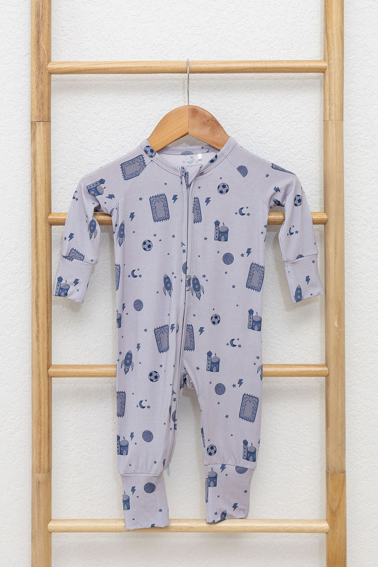 A Boy's Ramadan Dream Zip Romper