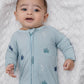 Blue Masjid Zip Romper