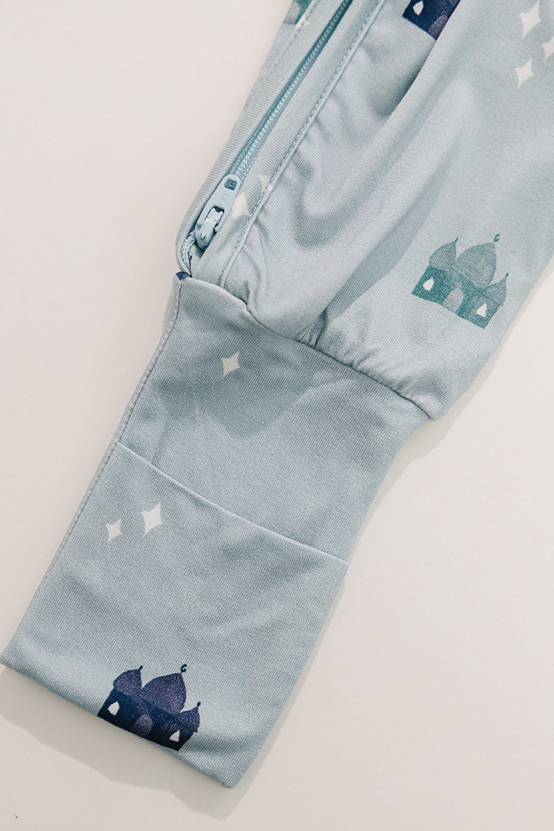 Blue Masjid Zip Romper